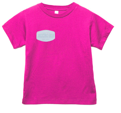White Patch Tee, Hot PInk  (Infant, Toddler, Youth, Adult)