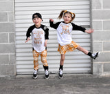 *MTO Gold Plaid Skater Skirt (Infant, Toddler, Youth)