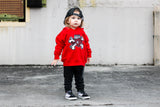 *Skull Heart Hoodie, Red (Toddler, Youth, Adult)