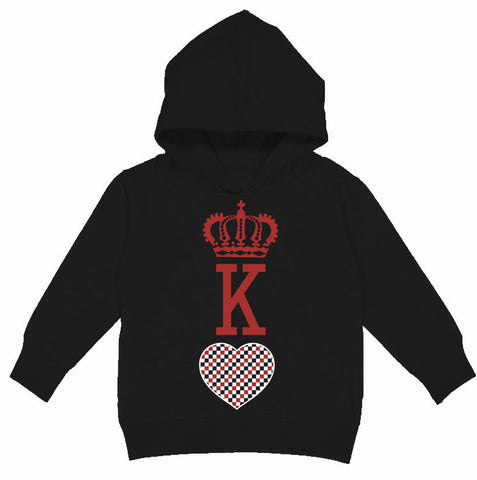 A-Valentine COLLAB-King Of Hearts Hoodie, Black(Toddler, Youth)