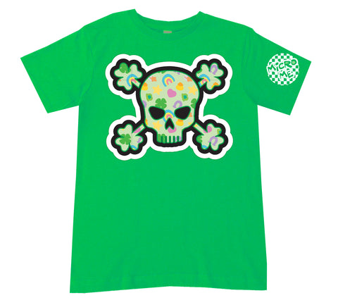 Charms Skull Tee, Green  (Infant, Toddler, Youth, Adult)