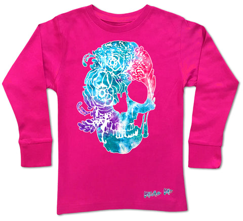 Pink Collab Set- Long Sleeve Shirt, Hot Pink (Toddler, Youth)