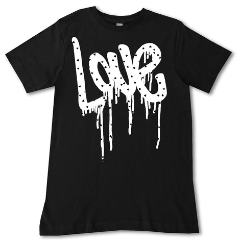 Love Drip Tee,  Black (Infant, Toddler, Youth, Adult)
