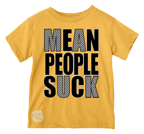 Mean People Suck Tee, Gold (Infant, Toddler, Youth, Adult)