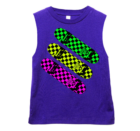 Neon Skateboards Tank,Purple (Infant, Toddler, Youth, Adult)
