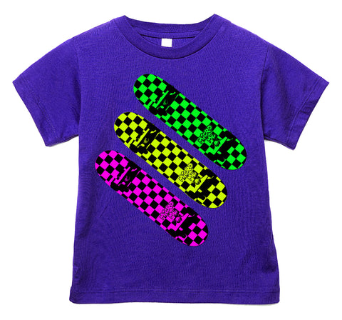 Neon Skateboards Tee, Purple (Infant, Toddler, Youth, Adult)