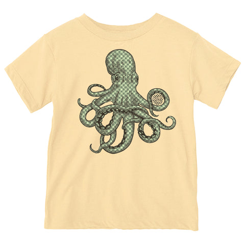Check Octopus Tee,, Butter (Infant, Toddler, Youth, Adult)