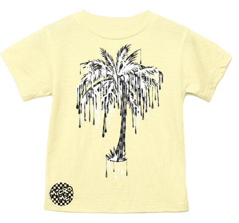 Denim Check Palm Tee, Butter  (Infant, Toddler, Youth, Adult)
