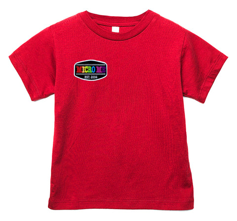 Rainbow Patch Tee, Red (Infant, Toddler, Youth, Adult)