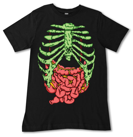 Ribcage Tee,  Black (Infant, Toddler, Youth, Adult)