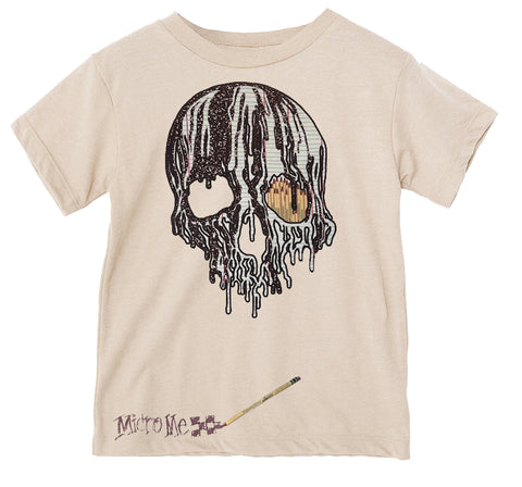 School Drip Skull Tees, Natural (Toddler, Youth, Adult)