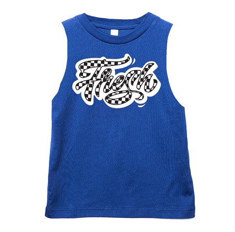Skate Fresh Muscle Tank, Royal (Infant, Toddler, Youth, Adult)