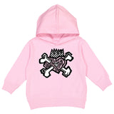 *Skull Heart Hoodie, Lt.Pink (Toddler, Youth, Adult)