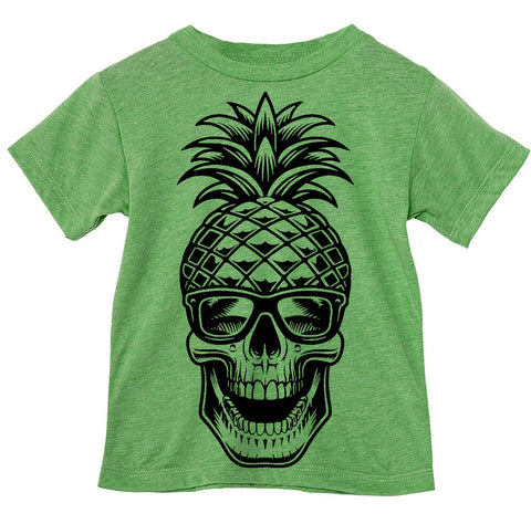 Pineapple Skull Tee, TB Green (Toddler, Youth, Adult)