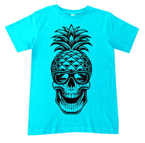 Pineapple Skull Tee, Tahiti  (Infant, Toddler, Youth, Adult)