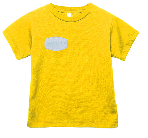 White Patch Tee, Yellow  (Infant, Toddler, Youth, Adult)