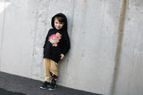 Happy Retro Hoodie, Black (Toddler, Youth, Adult)
