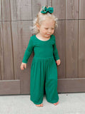 *PREORDER* (BAMBOO)  Green JOVI Jumpsuit (Baby & Kids)