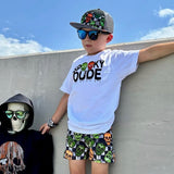 Spooky DUDE Skull Tee, White  (Infant, Toddler, Youth, Adult)