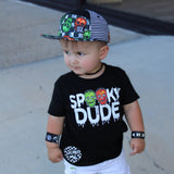 Spooky DUDE Skull Tee, Black   (Infant, Toddler, Youth, Adult)