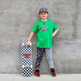 Skelly Xmas Skater Tee, GREEN (Infant, Toddler, Youth, Adult)