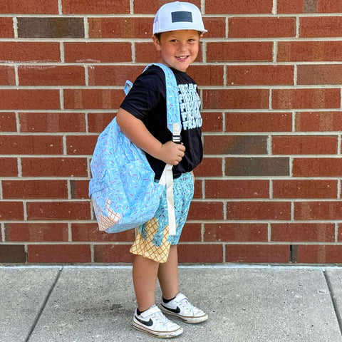 *PREORDER* Ice Cream Drip Backpack, LT. BLUE, Full Size