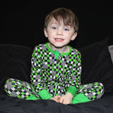 ARROW Long Zippy, Green Clover Checks