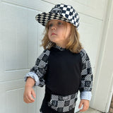 MTO, Emmett Hooded Bodysuit, Square Checks