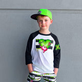 Zombie HEART Raglans, (Multiple Options)