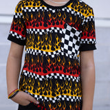 (BAMBOO) Flames PARKER Pocket T (Toddler, Youth)