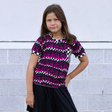 (BAMBOO) Pink Flames PARKER Pocket T (Toddler, Youth)