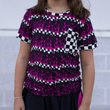 (BAMBOO) Pink Flames PARKER Pocket T (Toddler, Youth)