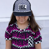 (BAMBOO) Pink Flames PARKER Pocket T (Toddler, Youth)