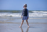 Bright Green Checker ETHAN SWIM Shorts (Toddler-Youth)