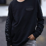Blackout Patch LS Shirt w/Checker sleeves (Infant, Toddler, Youth)