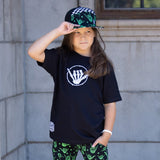 Shaka Circle GLOW Tee, Black   (Infant, Toddler, Youth, Adult)