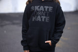 Skate Don't Hate Hoodie, Black (Toddler, Youth, Adult)
