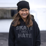 Skate Don't Hate Hoodie, Black (Toddler, Youth, Adult)