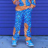 (MILK SILK) Ice Cream Drips JOGGERS, RedWhite&Blue
