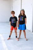 MTO- ARTIE Skater Skirt, Neon Ombre Checks (Mulitiple Options)