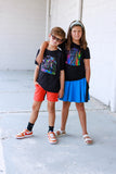 MTO- ARTIE Skater Skirt, Neon Ombre Checks (Mulitiple Options)