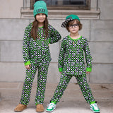 KASH Lounge Set, Bamboo Green Checks