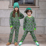 KASH Lounge Set, Bamboo Green Checks