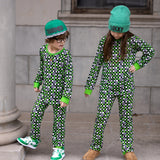 KASH Lounge Set, Bamboo Green Checks