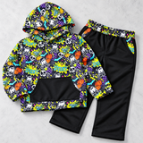 (Bamboo)  TRIPP Baggy Pant & Hoodie, Cosmic Ghost
