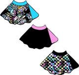 MTO- Artie Skater Skirt, Pastel Checks