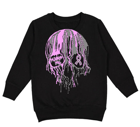 Awareness Drip Skull Sweatshirt, Black (Toddler, Youth, Adult)