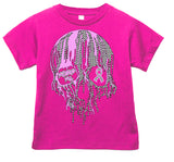 *Awareness Drip Skull Tee or LS, Hot Pink  (Infant, Toddler, Youth, Adult)