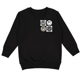 Awesome Kid/Mom/Dad Era Crew Sweatshirt, Black (Toddler, Youth, Adult)