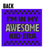 Awesome Kid/Mom/Dad Era LS Shirt, Purple (Infant, Toddler, Youth, Adult)